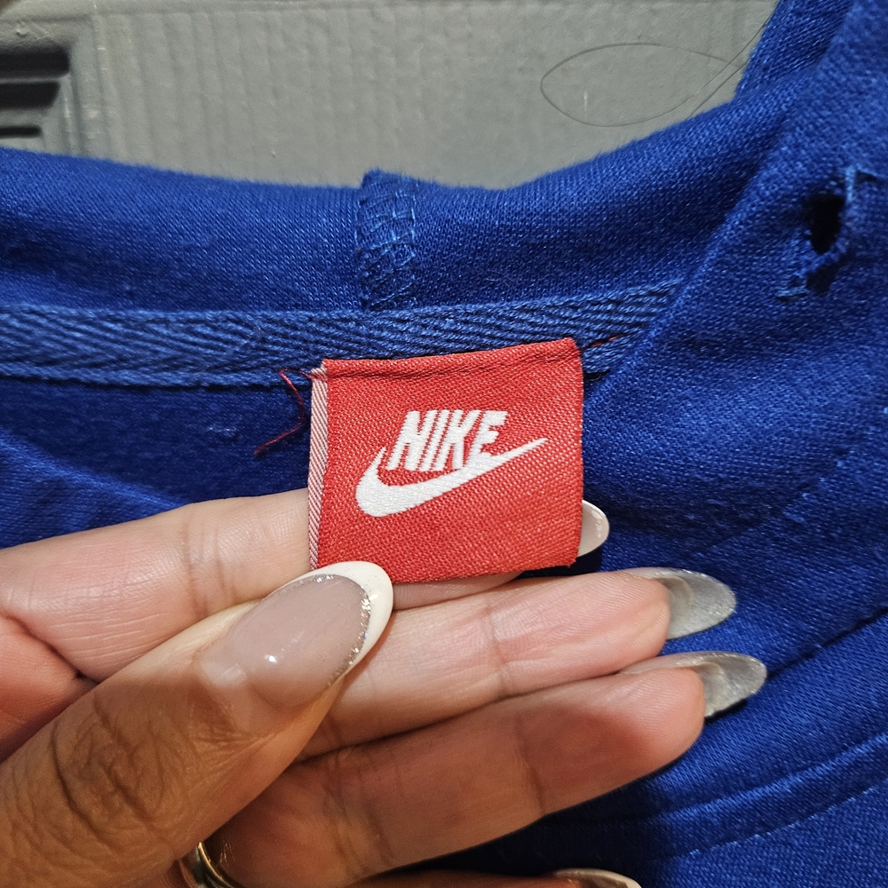 Nike Blue Zip-Up Hoodie Mens - Picture 3 of 5